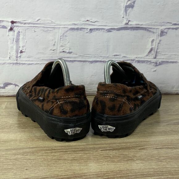 Vans Style 53 Brown Leopard Slip On Loafers Sneakers - Picture 4 of 8